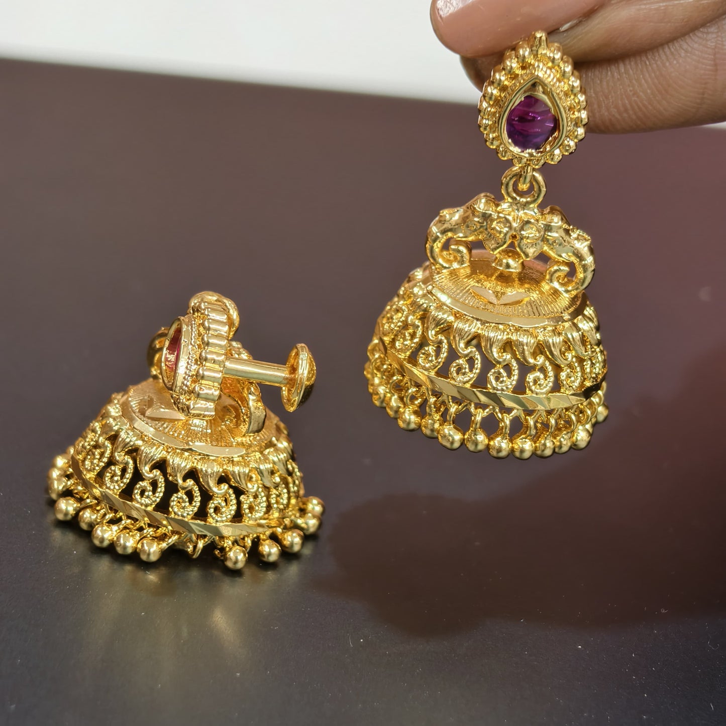 Micro - gold butta Earrings