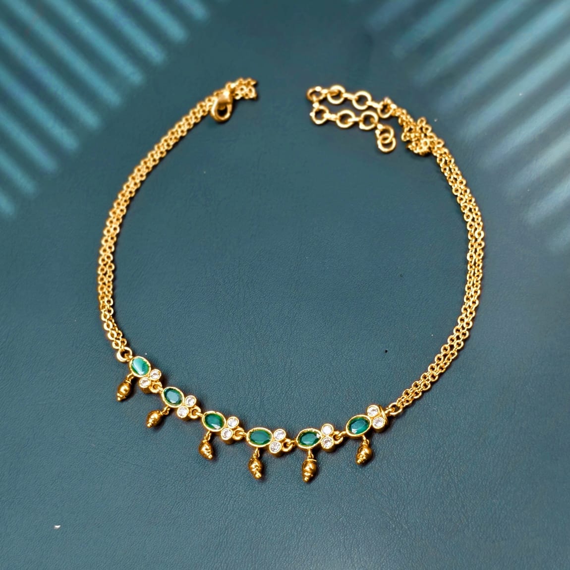 Green Neck piece – RamyaNagendra Imitations
