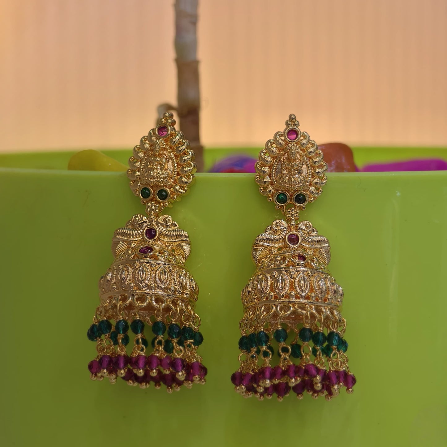 Micro gold Butta Earrings