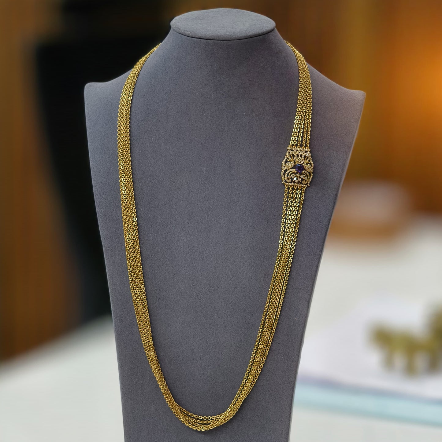 Voilet 5 line chandraharam