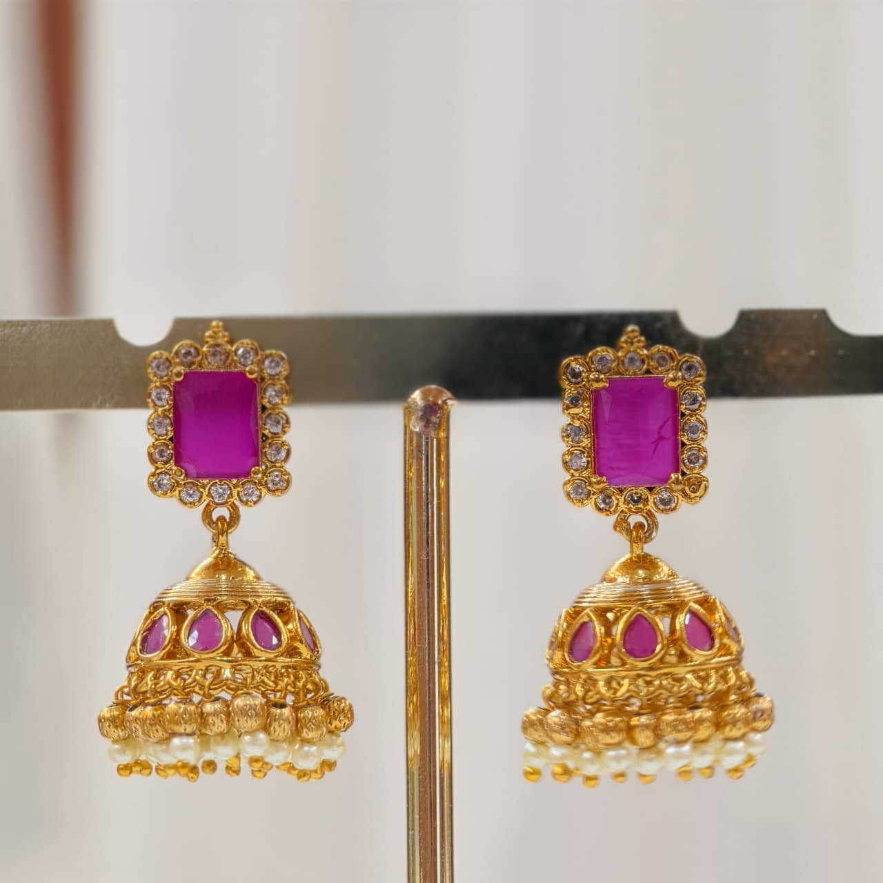 Rectangle stone neckset