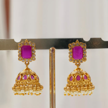 Rectangle stone neckset