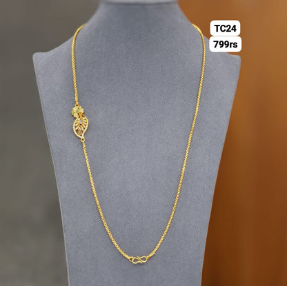 Side broach thali chain