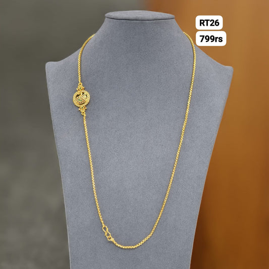 Side broach thali chain
