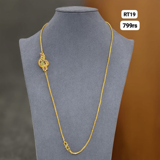Side broach thali chain