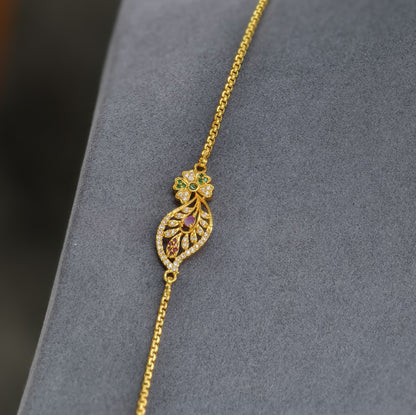 Side broach thali chain