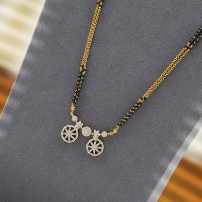 2 line chain mangalasutra pattern