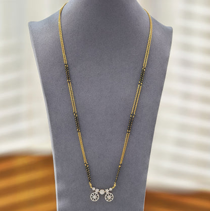 2 line chain mangalasutra pattern