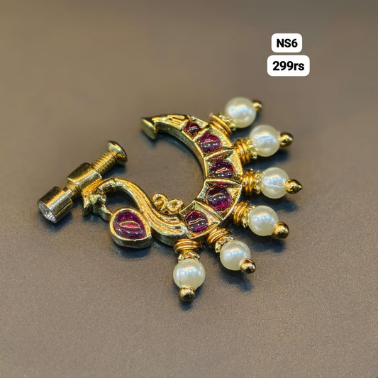 Antique Finish Nose Pin