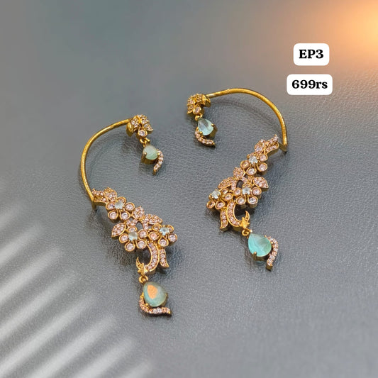 Ear Cuffs(Blue Stone)