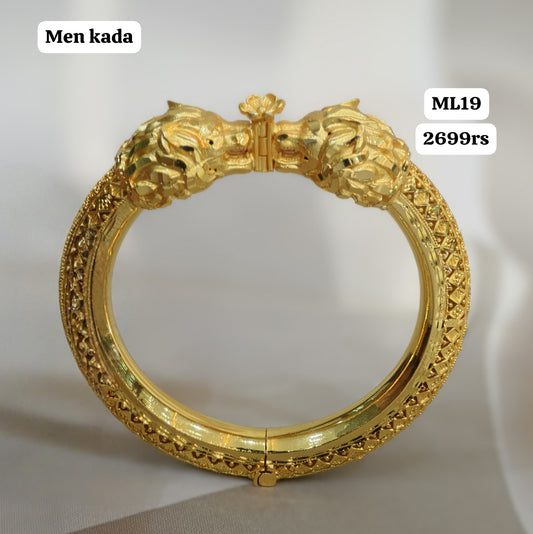 Mens Kada ( Gold Finish)