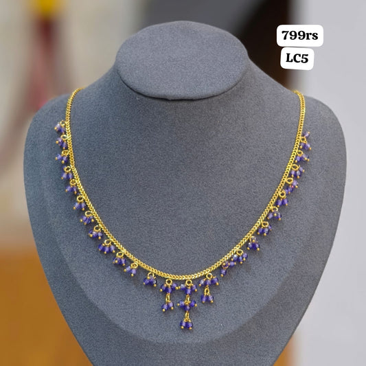 Short Neckset (Lavender Beads)