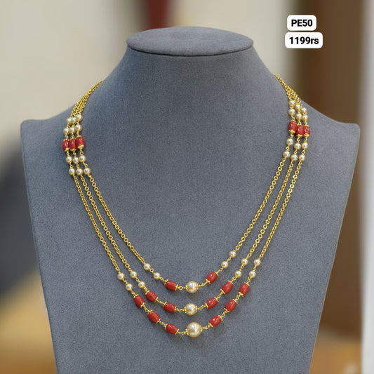 3 Lines Pagadam and Pearls Haram