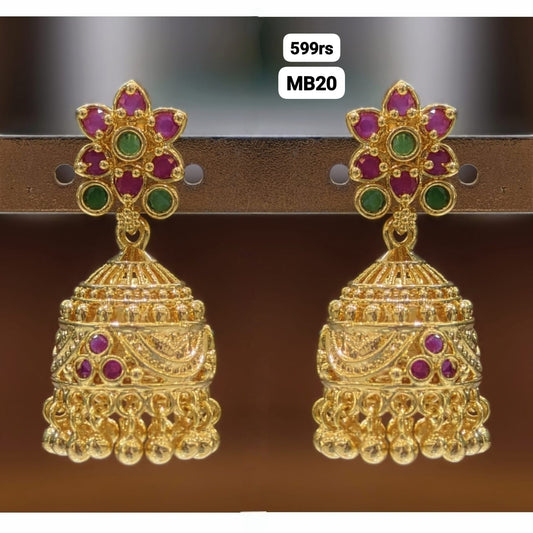 Butta Earrings ( Gold Finish)