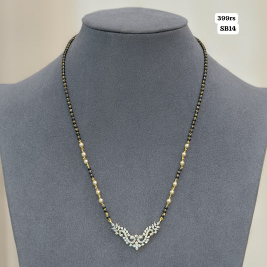 Short black beads