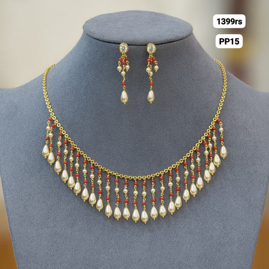 Pagadam and Swarovski combination Neckset