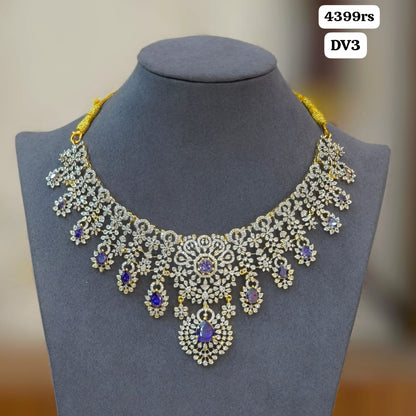 Violet Diamond short Neckset