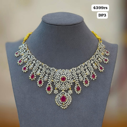 Pink Diamond short Neckset