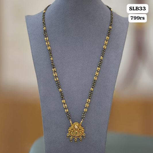 Long Black beads