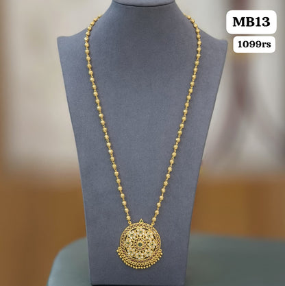 Pendent with Gold Balls Chain