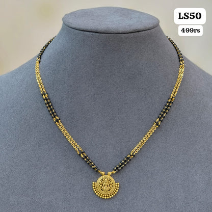 2lines Short Black beads