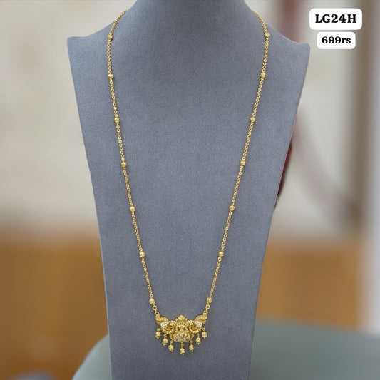Pendent with Gold beads chain