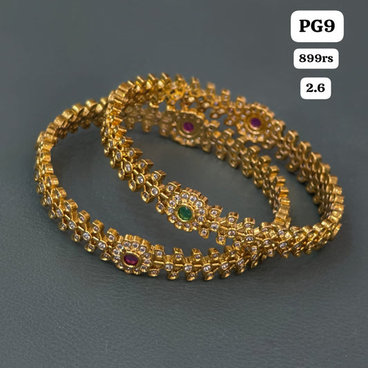 Flower pattern Bangles (2.6)