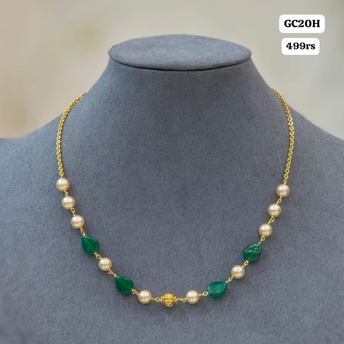 Green beads chain