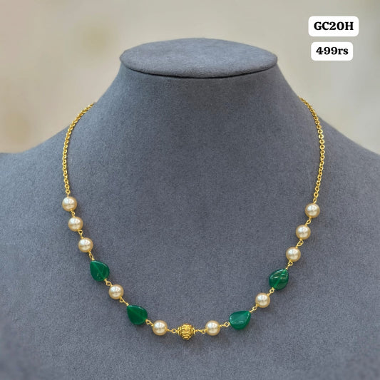 Green beads chain