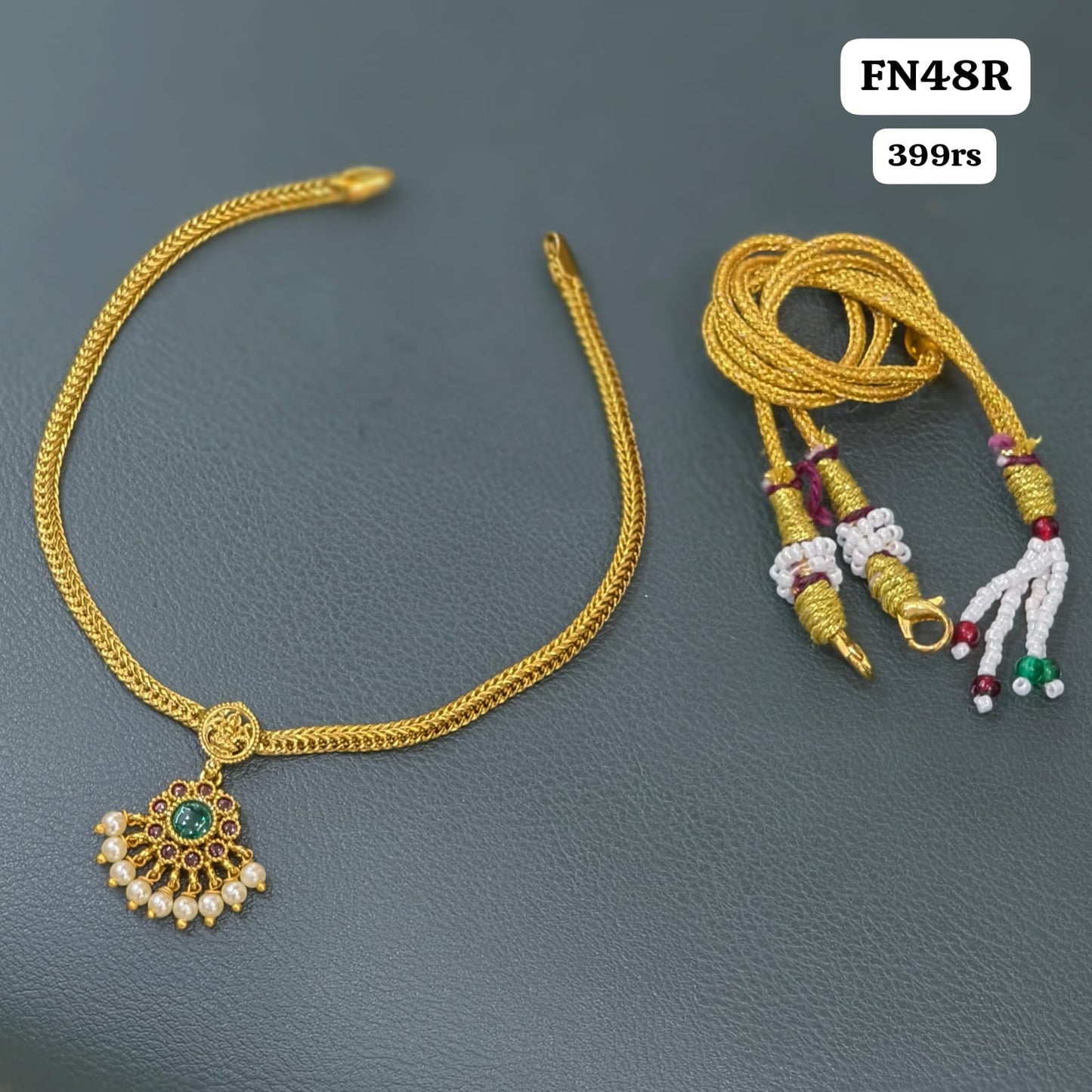 Simple Nanu patti with Earrings