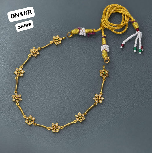 Pink& Green short Necklace