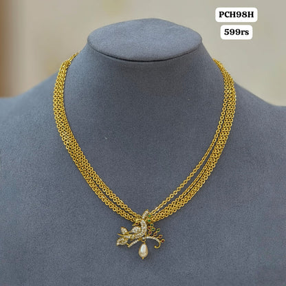 Pendant with Chandraharam chain