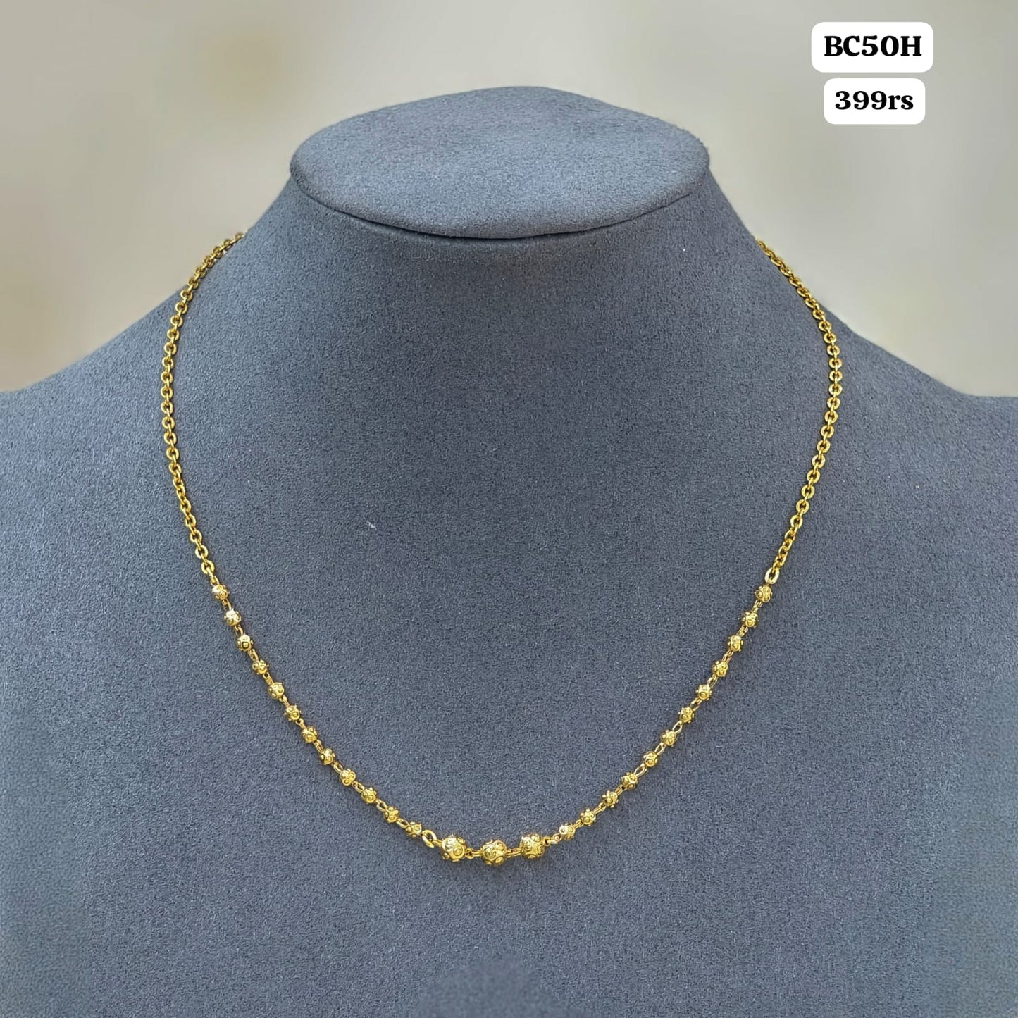 Gold Beads simple Chain