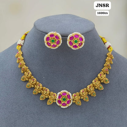 Kundan Short Neckset