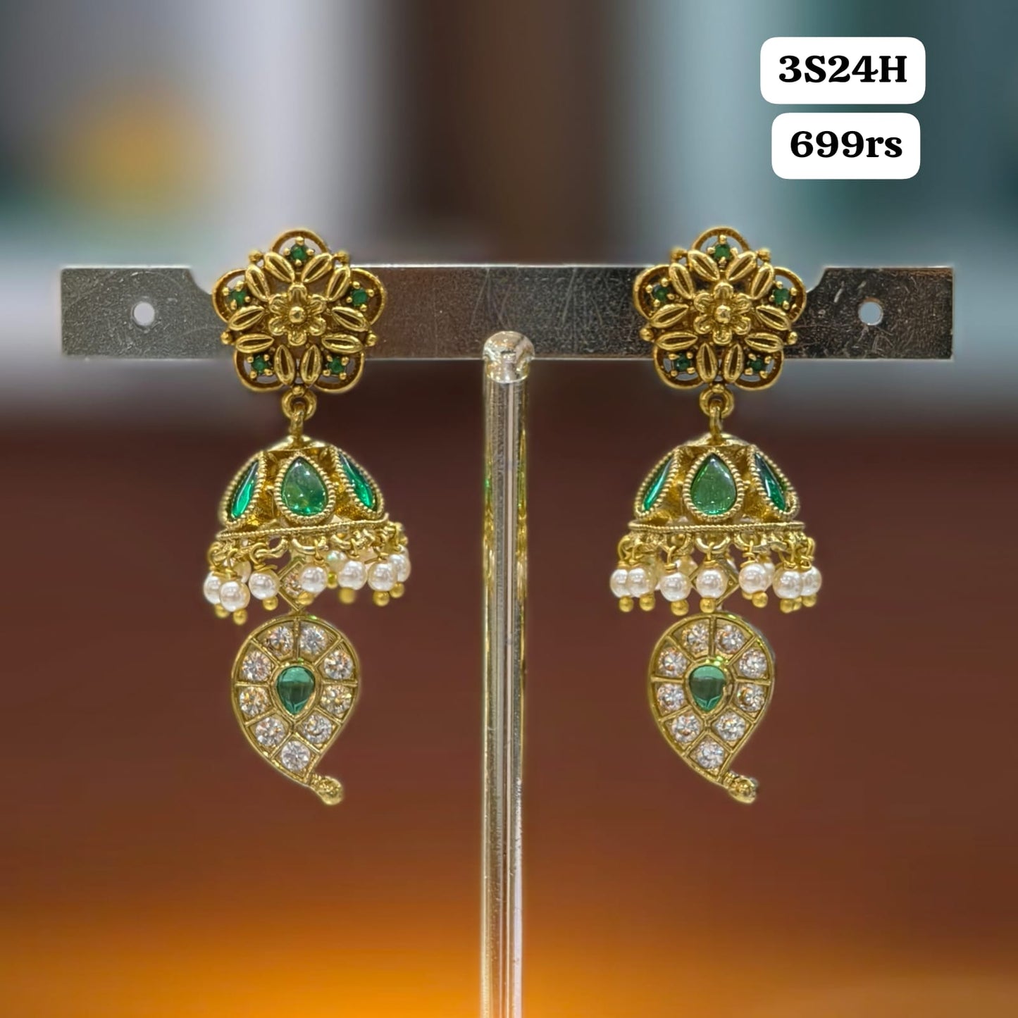 Green Butta Earrings