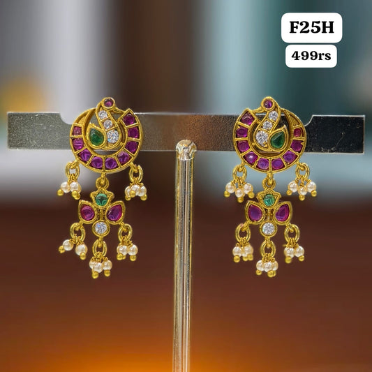Peacock kempu Earrings