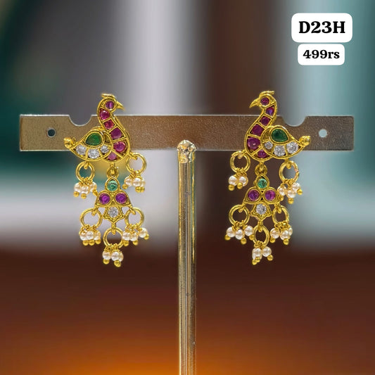 Peacock kempu Earrings