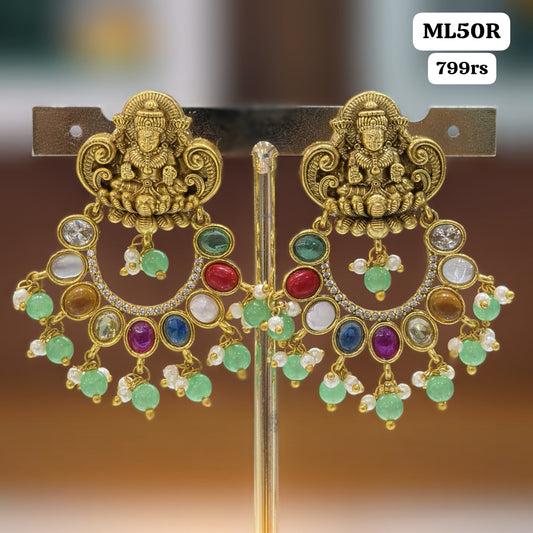Laxmi multi Stone Earrings