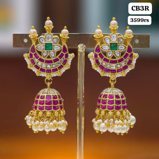 Kundan Chandbhali Earrings