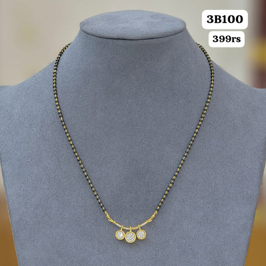 Short black beads