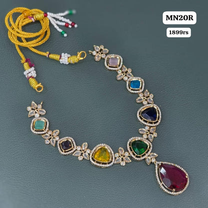 Multi Stone Short Neckset