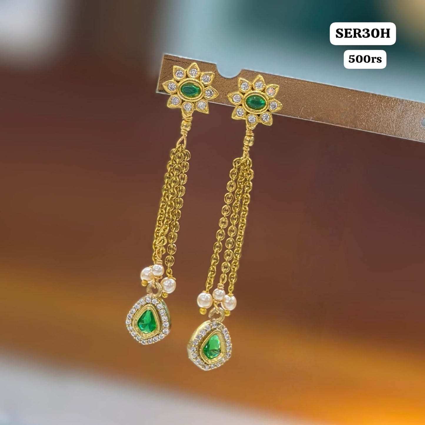 Flower String Earrings