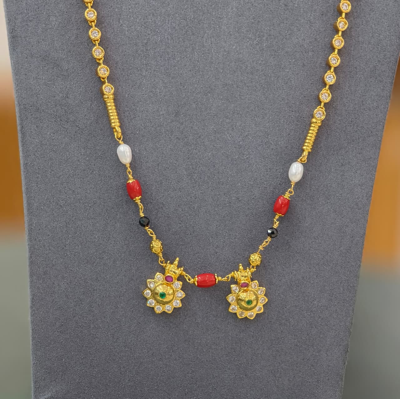 Diamond stone Thali Chain (45 days to Dispatch)