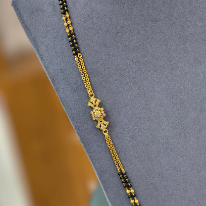 White stone Broach with Chandraharam with BB
