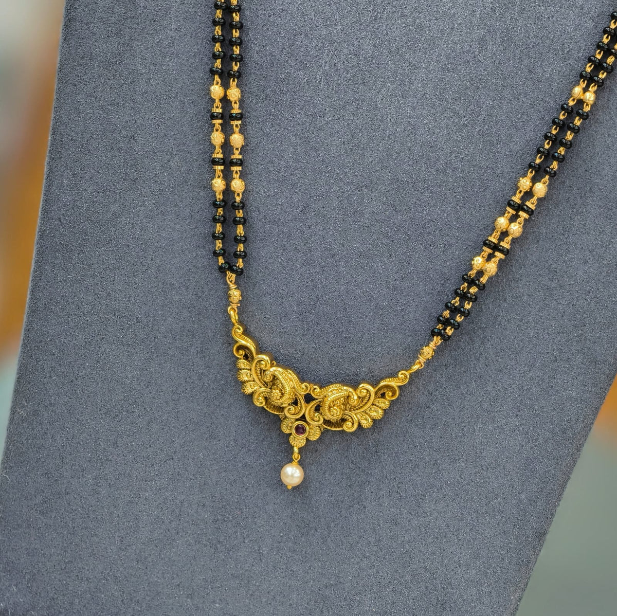 Long Black beads