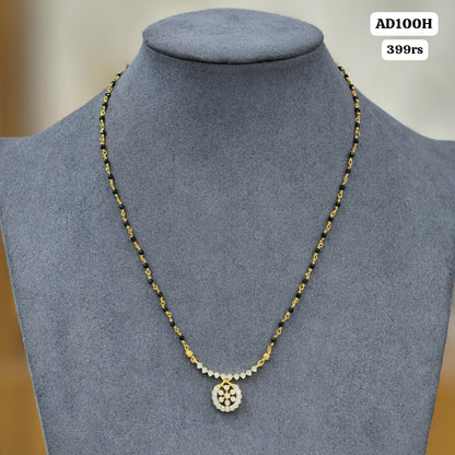 Short black beads