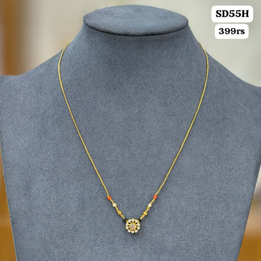 Sleek short black beads