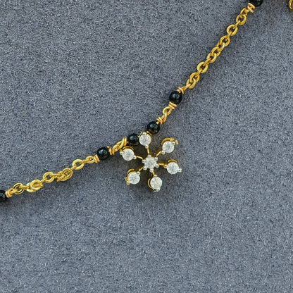 5 Star Short black beads
