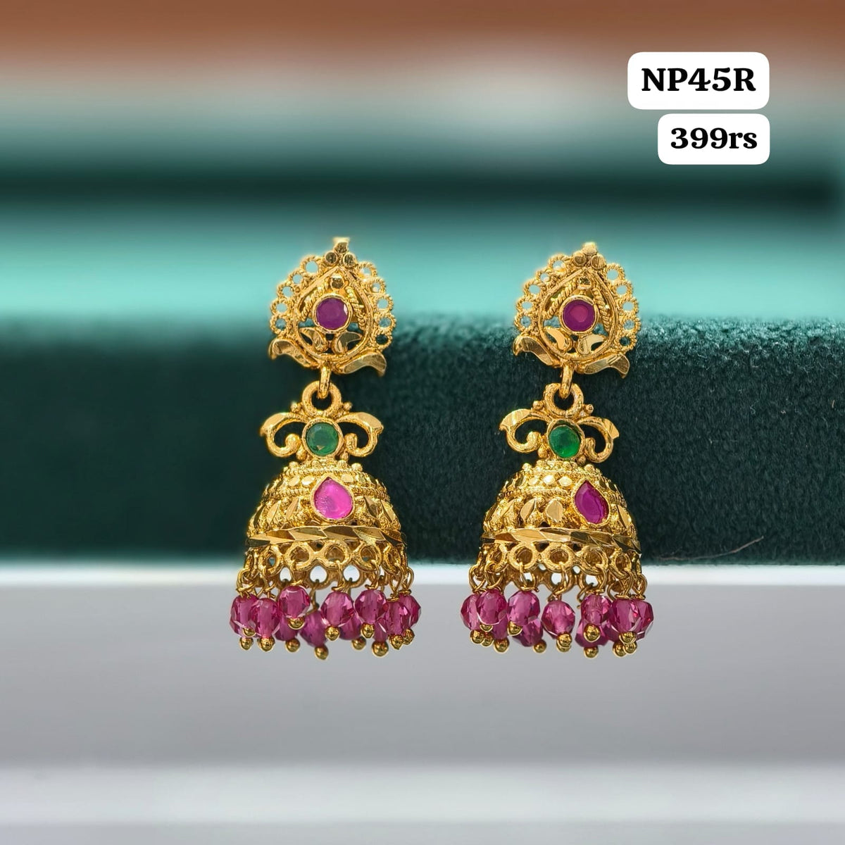 Pink Butta Earrings-H