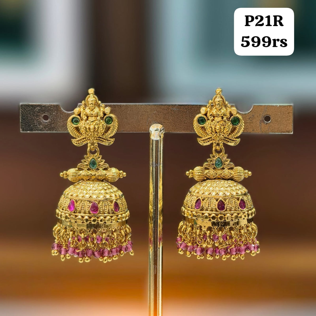 Butta Earrings {Pink}-H